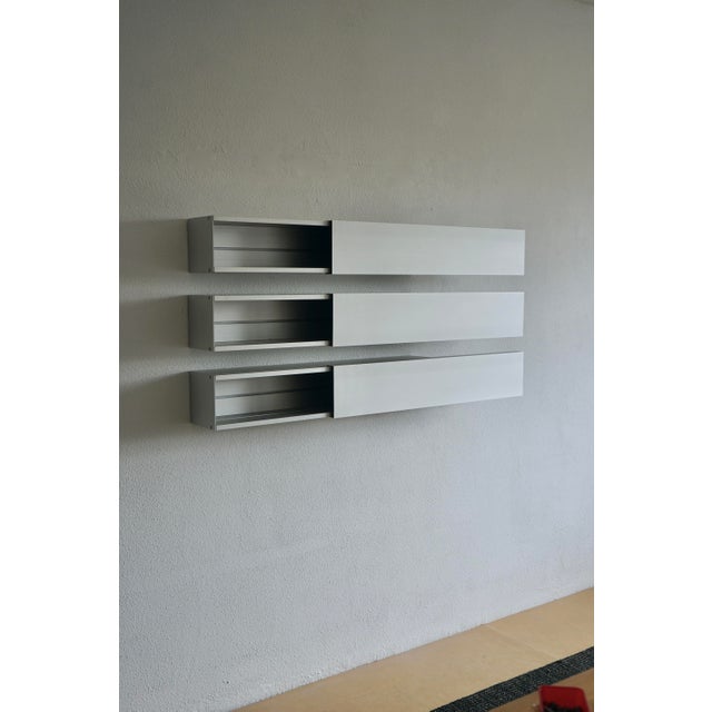 Silver A-Line Shelves by Shigeru Uchida for Pastoe, 1990s, Set of 3 For Sale - Image 8 of 14