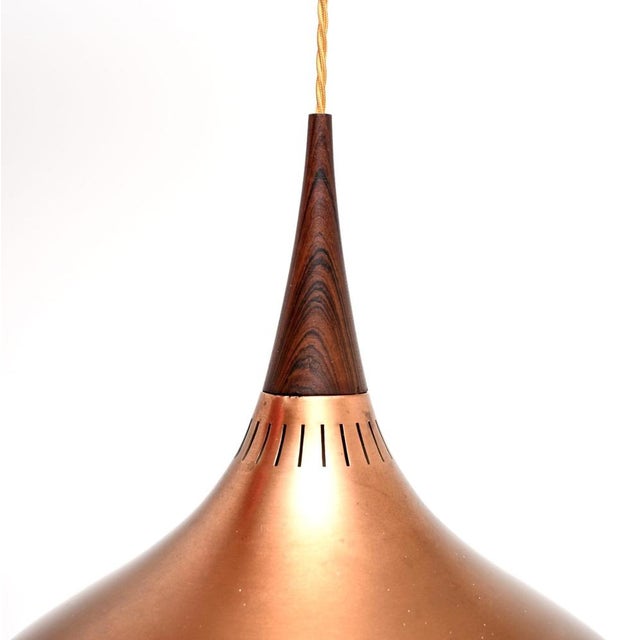 1960s Vintage Danish Copper Orient Pendant Lamp from Jo Hammerborg, 1960s For Sale - Image 5 of 8