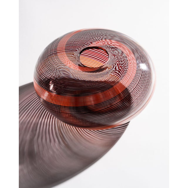 Rosenthal Limited Edition Filigrana Glass Vase by Mario Colelli and Hertha Bengtson for Rosenthal, Late 20th Century For Sale - Image 4 of 8