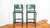 1980s Mid-Century Matteo Grassi Green Saddle Leather Sistina Counter Stools - A Pair For Sale - Image 10 of 16