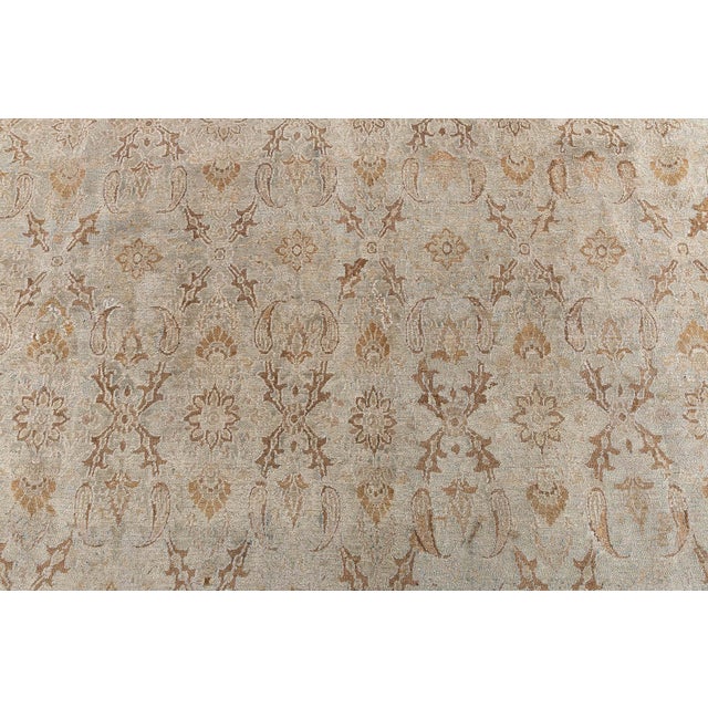 Persian Vintage Persian Meshad Handmade Wool Rug For Sale - Image 3 of 8