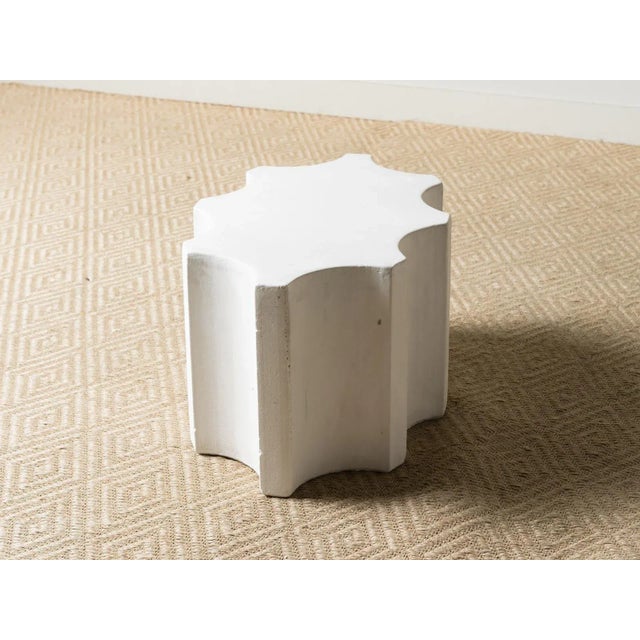 Modern Cast Stone Fluted Cocktail Table For Sale - Image 3 of 6