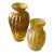 1970s Pair of Small Gold Budvases- Mouth Blown One of a Kind For Sale