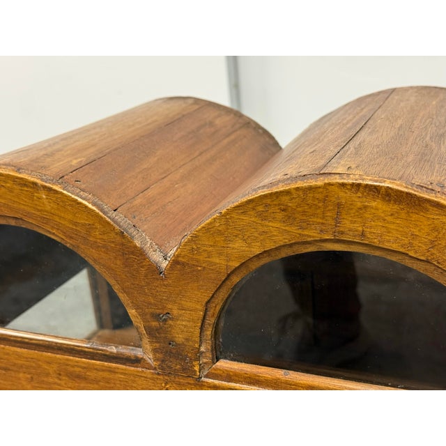 Wood Bohemian Display Counter Display Cabinet, Vintage For Sale - Image 7 of 12