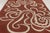 Late 20th Century Contemporary Mid-Century Brick Red & Cream Abaca Rug by Rug & Kilim, India For Sale - Image 5 of 10