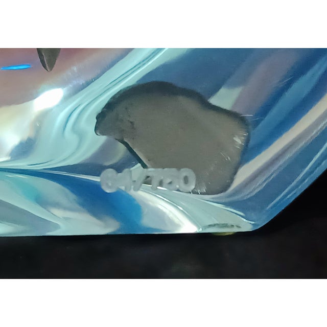Contemporary Robert Wyland "Humpback Whale Planet" Lucite Sculpture - Limited Edition For Sale - Image 3 of 12