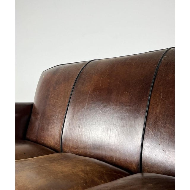 Vintage Sofa in Leather For Sale - Image 12 of 13