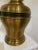 1970s Vintage Lions Head Brass Urn Lamp With Capiz Shade For Sale - Image 5 of 7