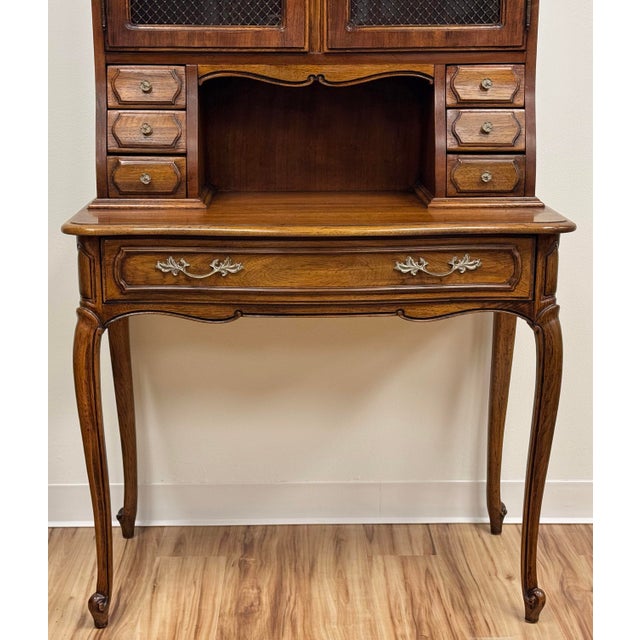 Vintage Thomasville Furniture French Provincial Camille Collection Secretary Desk For Sale - Image 9 of 13