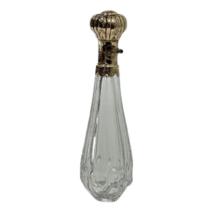 19th Century Dutch Crystal and Gold Perfume Bottle