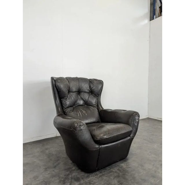 Steiner Armchairs in Dark Brown Leather, Set of 2 For Sale - Image 3 of 11