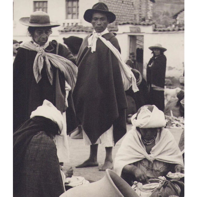 Hanna Seidel, Ecuadorian Market Vendors, Black and White Photograph, 1960s For Sale