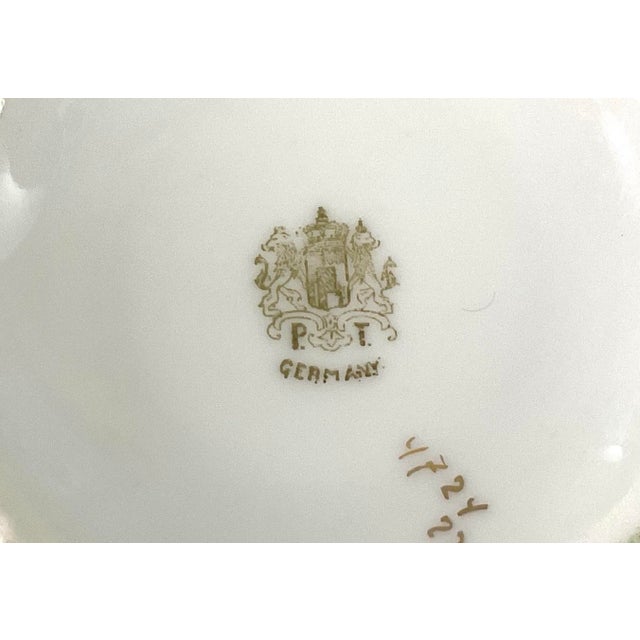 Early 20th Century Porzellanfabrik Tettau,Germany-Hand Painted, Embossed, Porcelain, Biscuit Jar Circa – 1880 to 1920 For Sale - Image 5 of 7