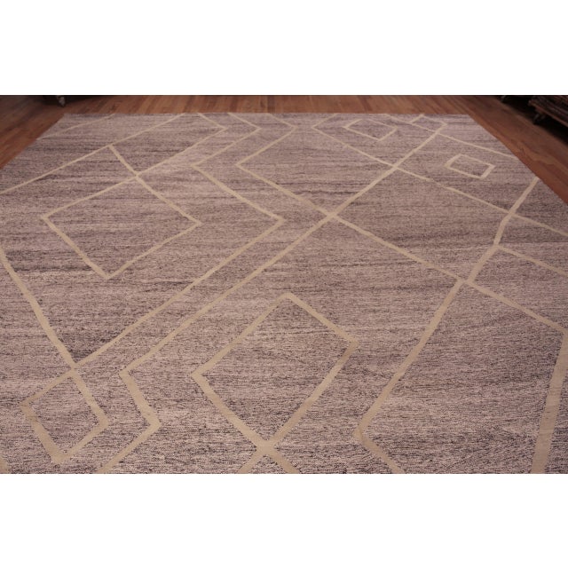Textile Modern Geometric Tribal Kilim Rug For Sale - Image 7 of 7