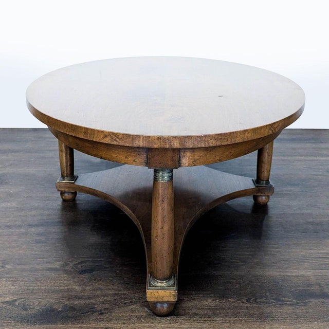 Vintage Coffee Table With Shelf For Sale - Image 4 of 10