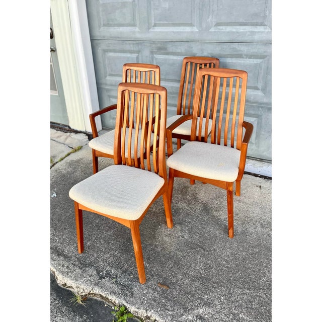 Set of Four Mid Century Dining Chairs by Benny Linden. Including Two Armchairs. This is a very rare set of Benny Chairs....