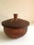1960s 1960s Intricately Pattern Turned Laminated Wood Bowl With Lid For Sale - Image 5 of 11