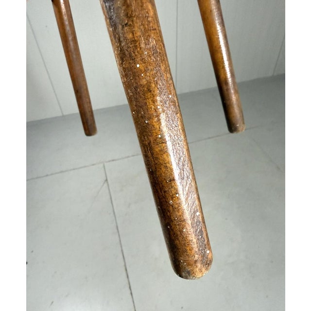 Brown Prodent Toothpaste Promotional Wooden Stool, 1930s For Sale - Image 8 of 10