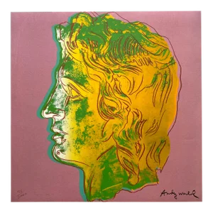 Andy Warhol Vintage 1986 Limited Edition Large Fine Art Lithograph Print " Alexander the Great " 1982