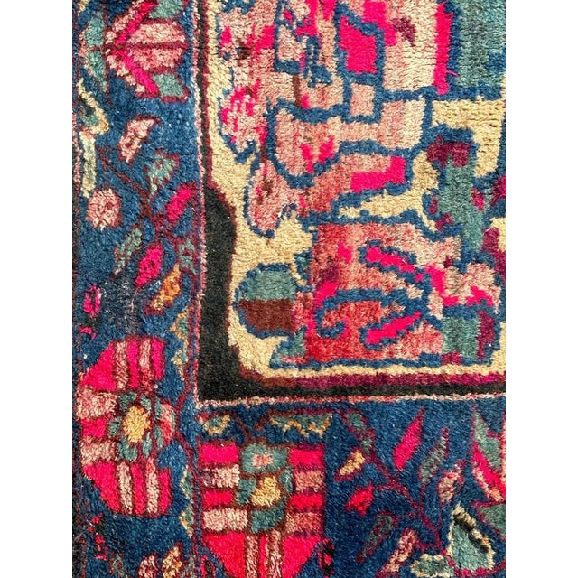 1940s Mid-Century Tribal Afshar Bag Face Rug, 1940s For Sale - Image 5 of 13