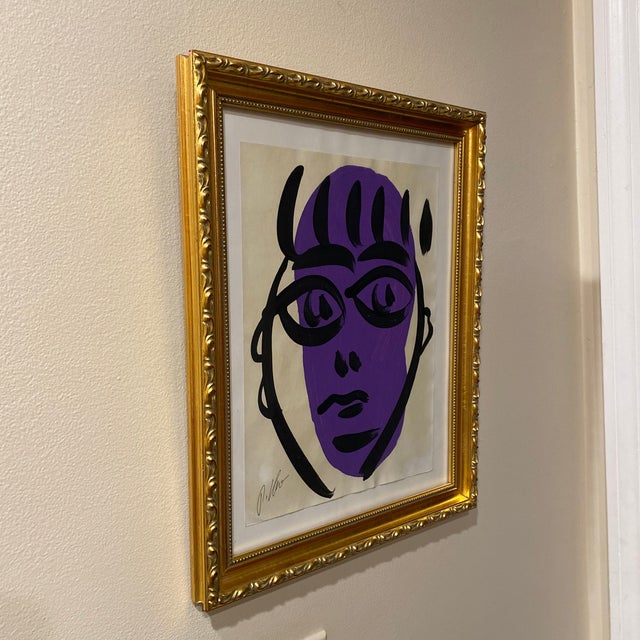 Abstract 1970s Abstract Painting by Peter Keil, Framed For Sale - Image 3 of 10