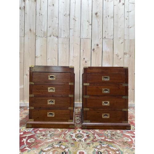 20th Century English Bedside Tables, Set of 2 For Sale - Image 10 of 10