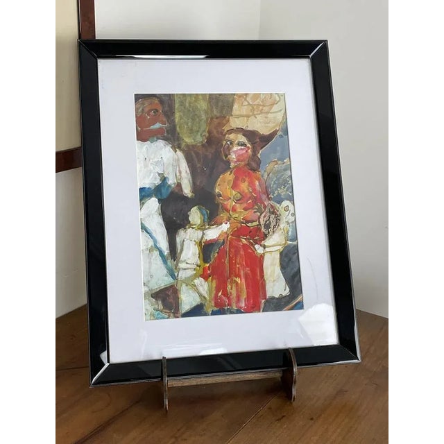 H. Misonne, Abstract Woman, 1890s-1910s, Painting For Sale - Image 4 of 15