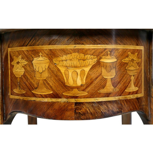 Louis XVI Style Marquetry Table A' Ecrire For Sale - Image 11 of 13