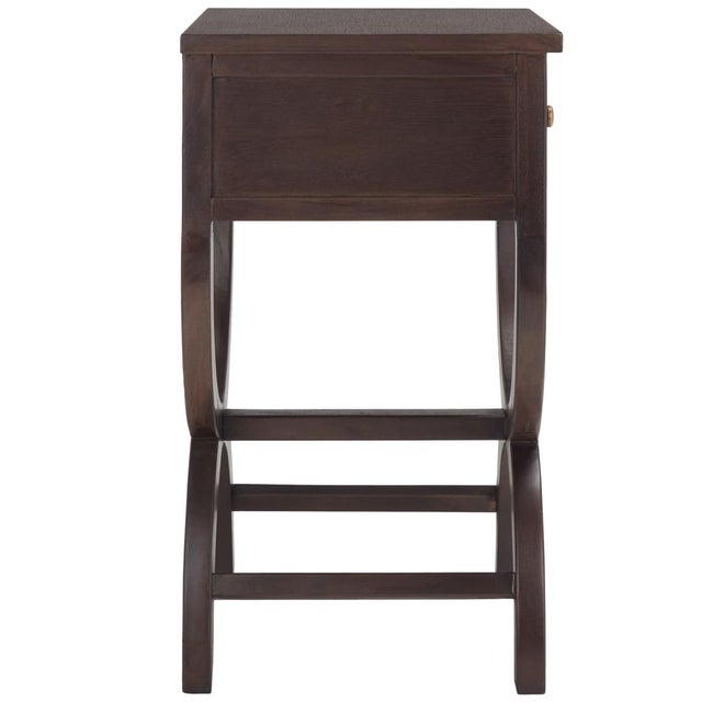 Maxine Accent Table with Storage Drawer in Walnut For Sale - Image 9 of 10