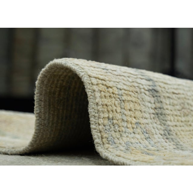 Brown Turkish Oushak Runner Rug 2'11" x 9'11" #17488 For Sale - Image 8 of 8