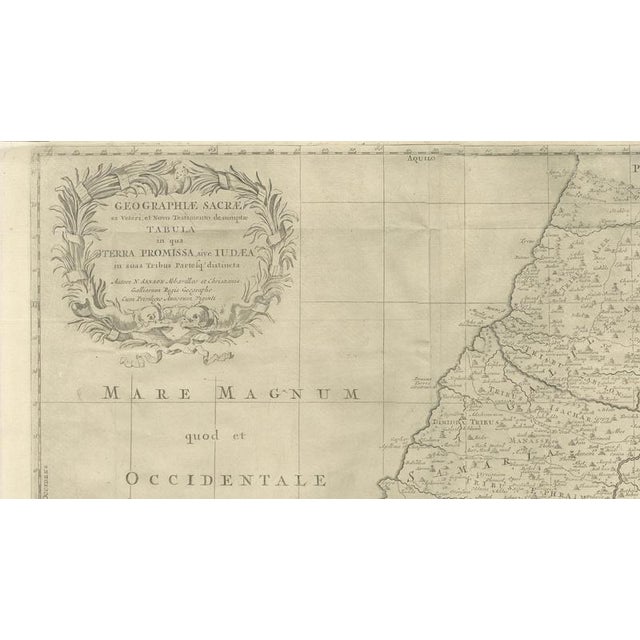Holy Land Map, Terra Promissa or Judaea – Nicolas Sanson, c.1700 This antique map depicts the Holy Land, or Terra Promissa...
