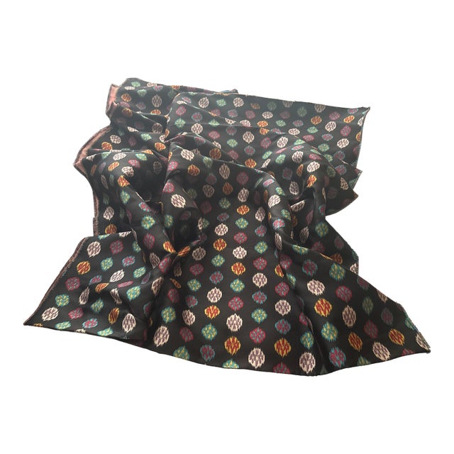 Etro Black Multicolor Upholstery Fabric 3 Yards For Sale