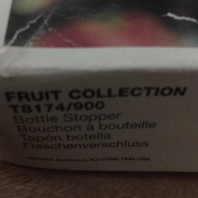 1990s Mikasa Austrian Crystal Grape Wine Stopper For Sale - Image 12 of 13