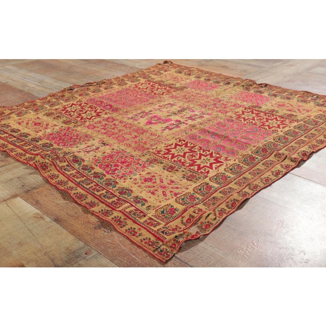 Mid-18th Century Antique Greek Islands Composite Panel, 03'08 X 03'11 For Sale - Image 9 of 13