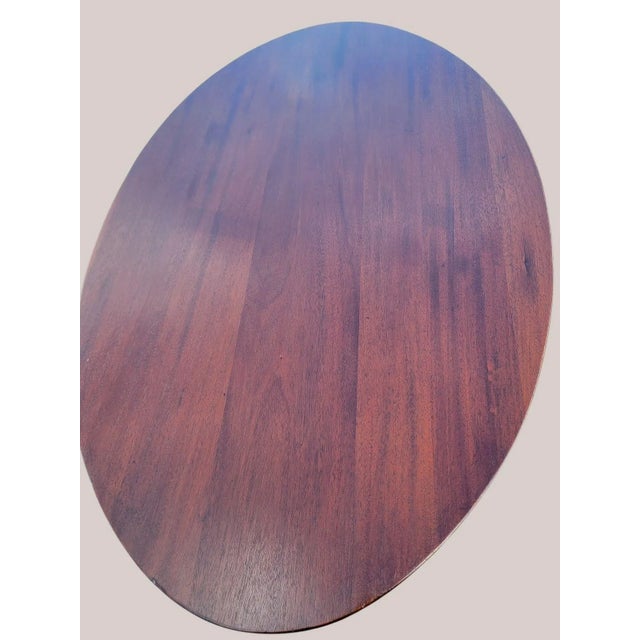 Mid 20th Century American Empire Solid Mahogany Center Table / Foyer Table For Sale - Image 11 of 14