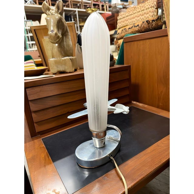 1980s 1980s Original Airplane Lamp by the Sarsaparilla Company of Ny For Sale - Image 5 of 12