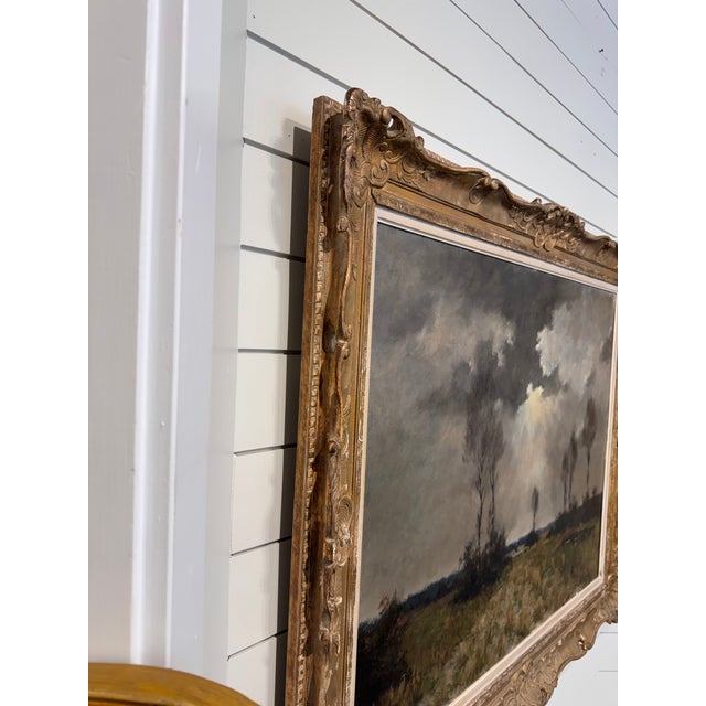 19th Century Belgian Flemish Oil on Canvas For Sale - Image 11 of 14