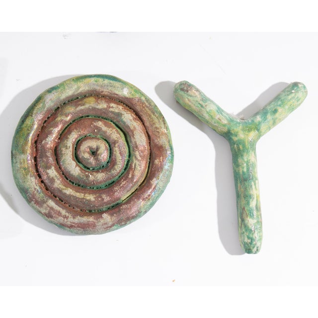 1991 “Essential Equation” Abstract Ceramic Wall Sculptures by Ana England For Sale - Image 10 of 10