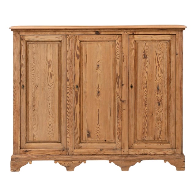 Mid 20th Century French Provincial Pine Three-Door Buffet For Sale