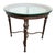 French 1990s Louis XVI High Style Bronze Accent Table W/ Round Glass Top For Sale - Image 3 of 8