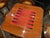 Chestnut 1980s Italian Inlaid Marquetry Multi-Game Table With Roulette & 4 Chairs For Sale - Image 8 of 12