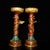 Vintage Pair of Cloisonne Candlesticks - Dragon & Phoenix Motif For Sale - Image 4 of 9