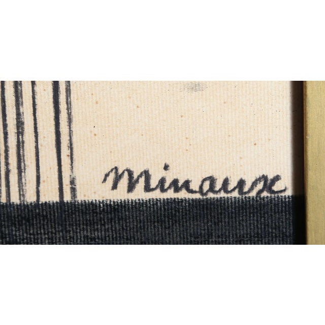 Fleurs Mauve Andre Minaux French (1923–1986) Date: circa 1970 Pastel and Charcoal on Paper, signed l.r. Size: 37 x 31.5...