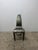 Custom welded high back steel side or occasional chair with swirl polish finish by Hothouse Designs, Canada circa 1990s.