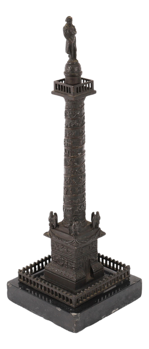 Antique French Grand Tour Bronze Model of Vendome Column, 1800s