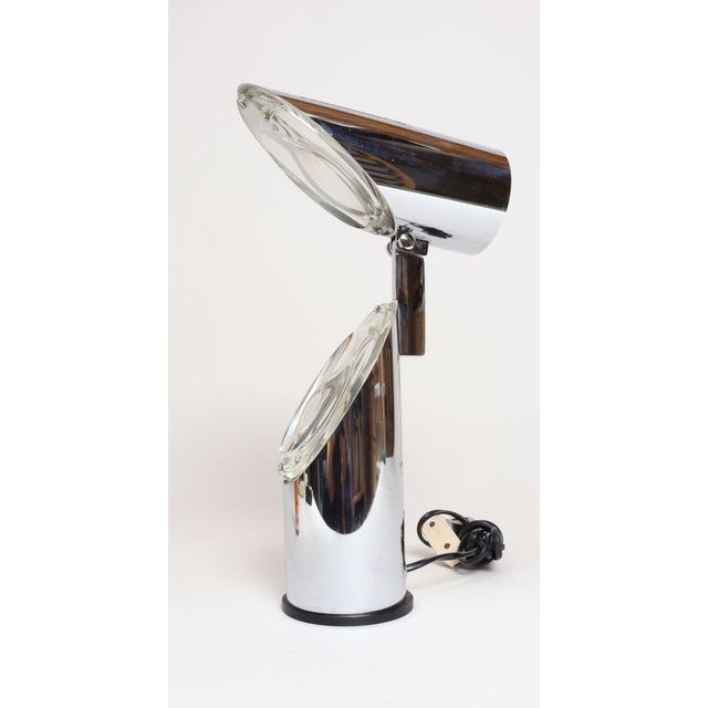 Adjustable/collapsible task or table lamp designed by Oscar Torlasco for Stilkronen (ca. 1970s, Italy). Composed of two...