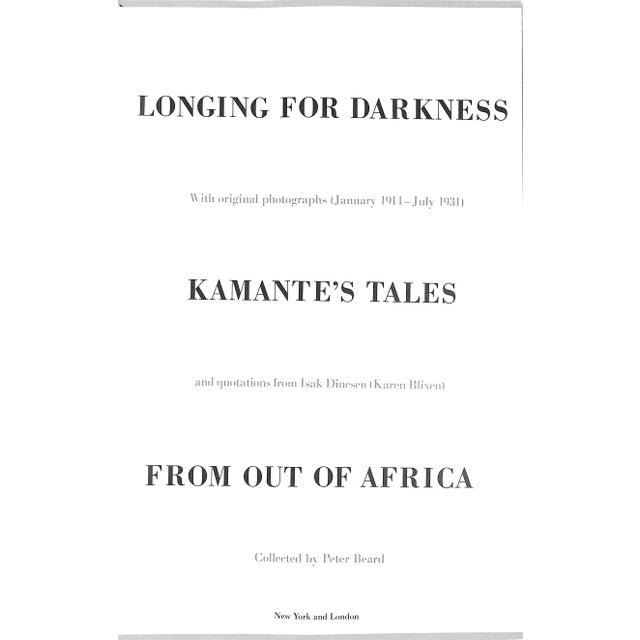 Traditional "Longing for Darkness: Kamante's Tales From Out of Africa" 1975 Beard, Peter For Sale - Image 3 of 8