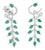 Natural Emerald 5.81cts & Diamond 0.88cts Earring in 14k Gold For Sale