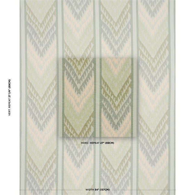 A true warp print, this large-scale chevron stripe has marvelous texture and a soft tonal look. Made with chunky cotton...