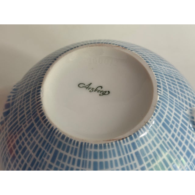 Form 2000 Bastdekor Blau Tea Pot by Heinrich Löffelhardt for Arzberg, 1970s For Sale - Image 4 of 6